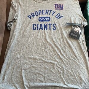 Nike Grey New York Giants Logo Crew T-Shirt